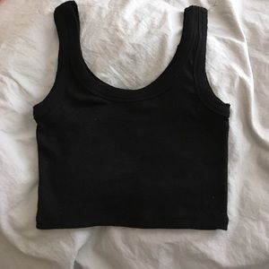 CROPPED RIBBED TANK