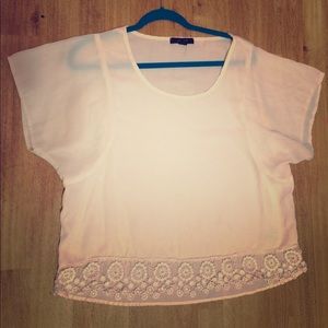 Sheer Cream Top