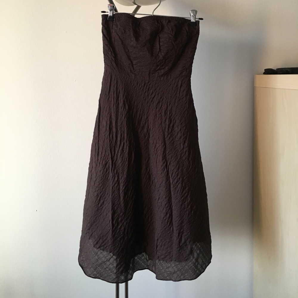 J Crew strapless cotton dress 0P