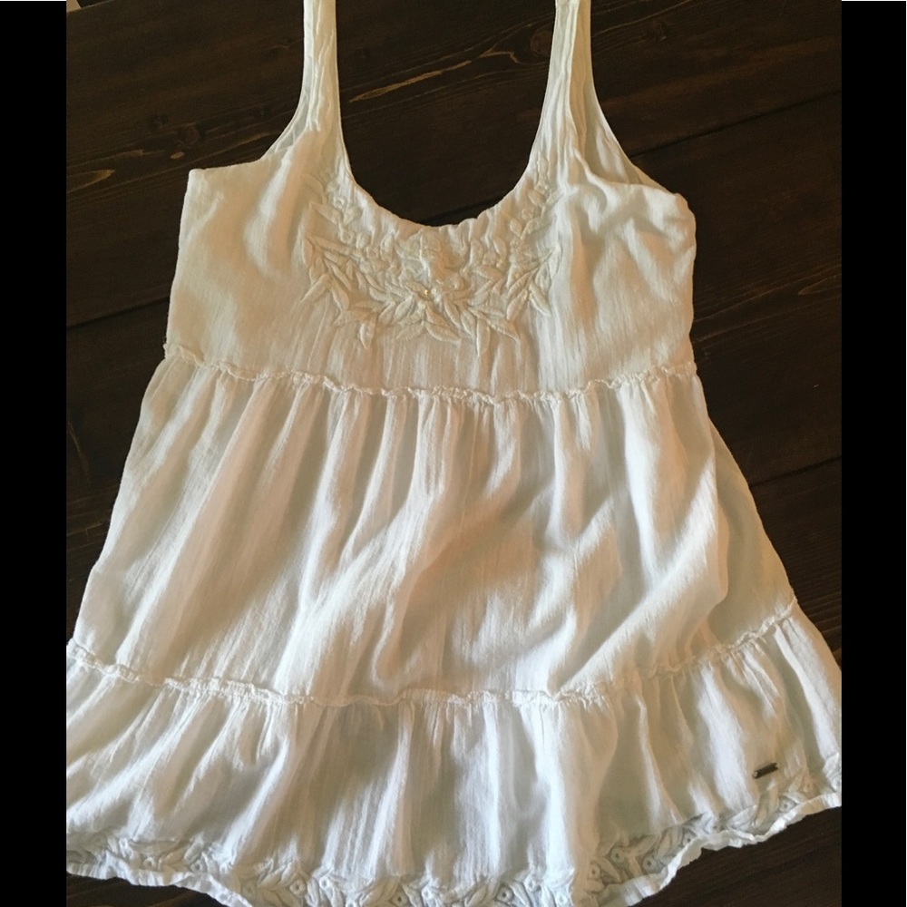 Hollister White Cotton Tank