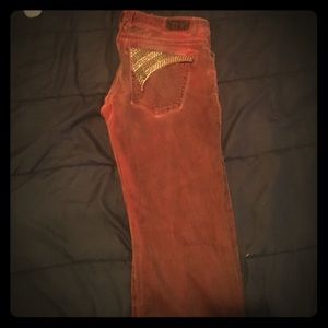 Dark red Vintage style Robin Jeans