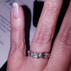 With Appraisal 14K White Gold & Diamond Ring