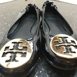 Tory Burch Black Flats