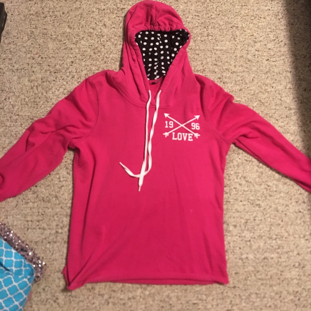 Pink hoodie
