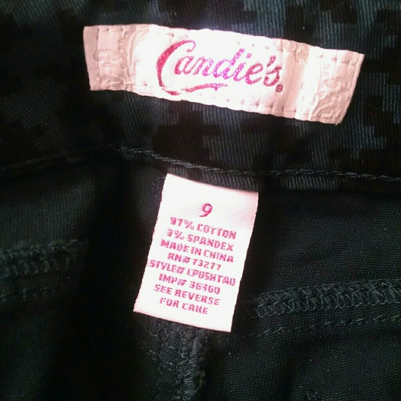 Candie's' Teal Houndstooth Skinny Jeans - Picture 4 of 5