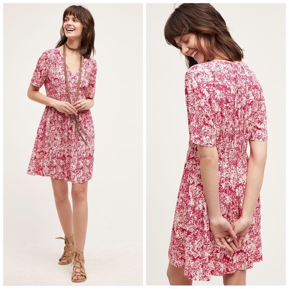 Anthropologie Dresses & Skirts - Anthropologie HD in Paris Pink & White dress
