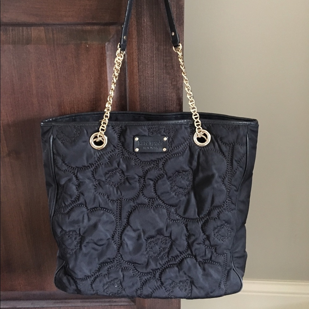 Kate Spade Nylon Tote (floral embroidery)