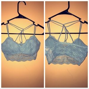 Blue Hollister Lace Bralette !