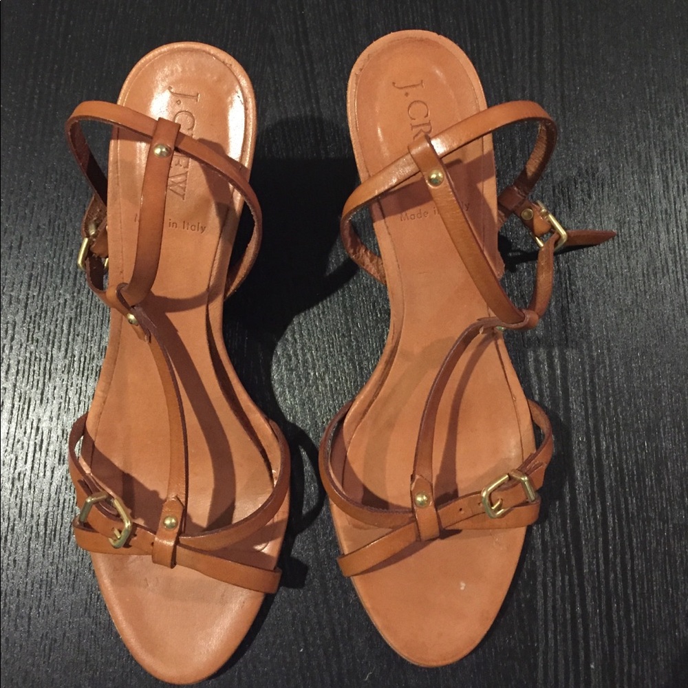 Jcrew strappy heeled sandals