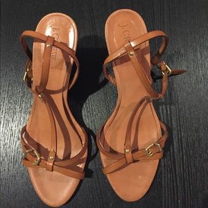 Jcrew strappy heeled sandals