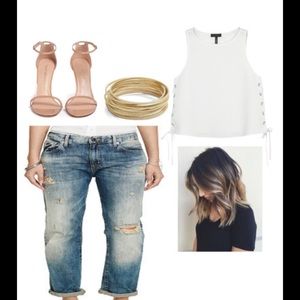 Ralph Lauren Denim & Supply Ripped Boyfriend Jeans