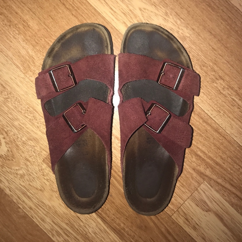 Maroon Birkenstocks