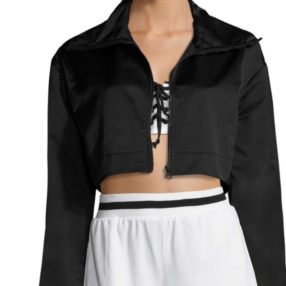 Puma Fenty Cropped FZ Track Jacket Medium Black