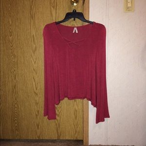 Maroon shirt