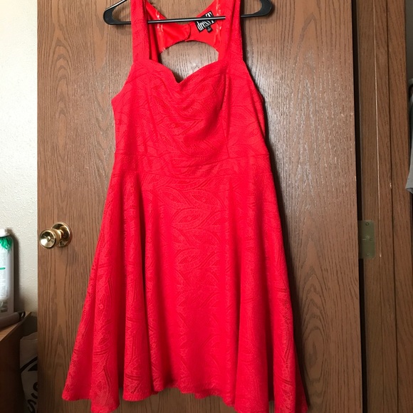 dress T Dresses & Skirts - Orange/red fit and flare dress.