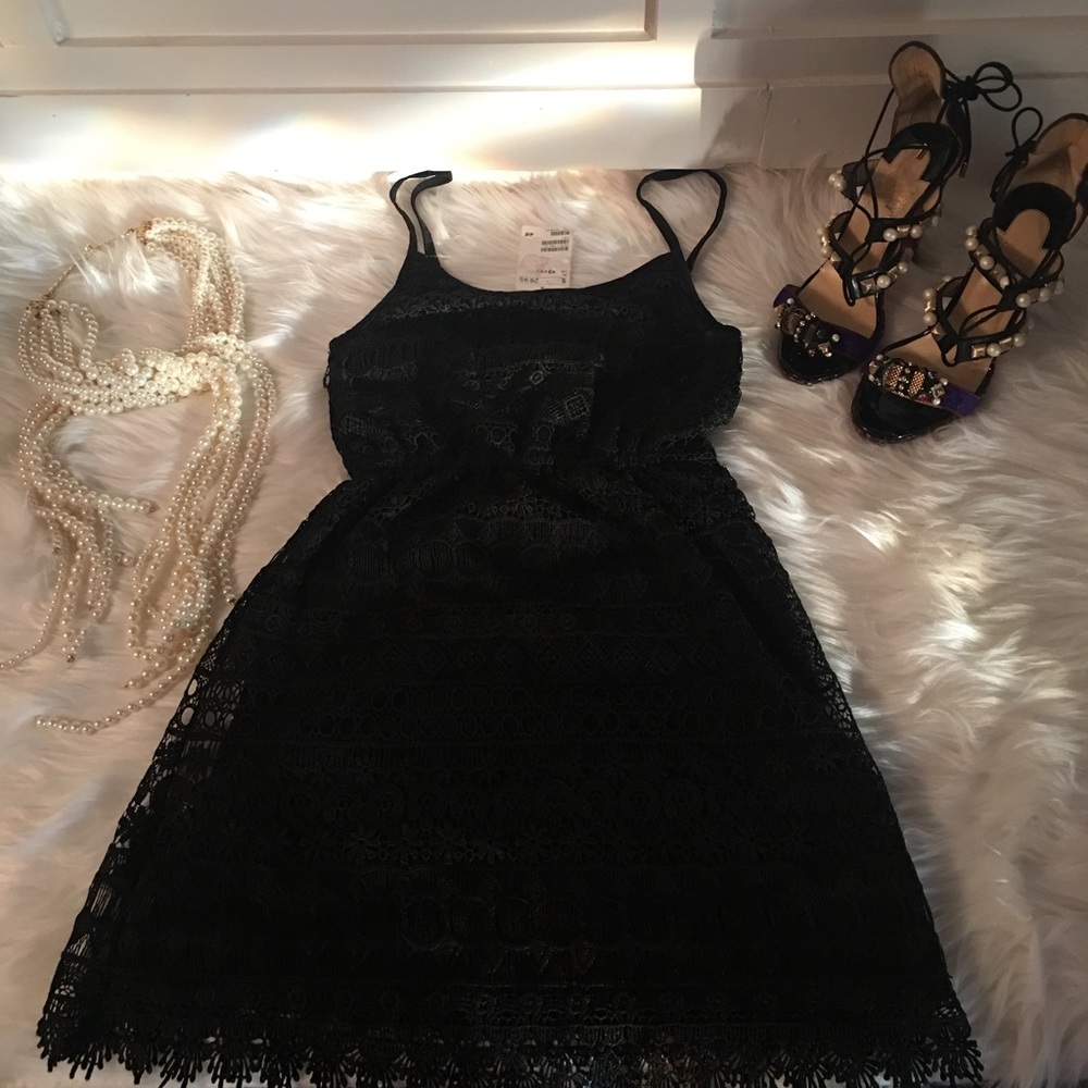 NWT H & M Black Lace Dress