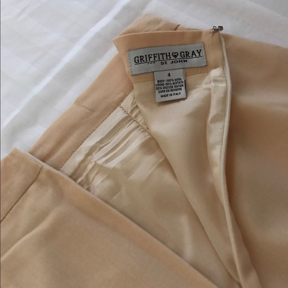 cream colored pencil skirt - Picture 3 of 3