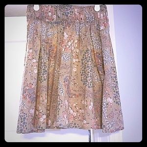 Floral pattern skirt