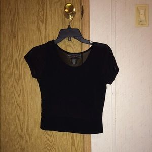 Black crop top