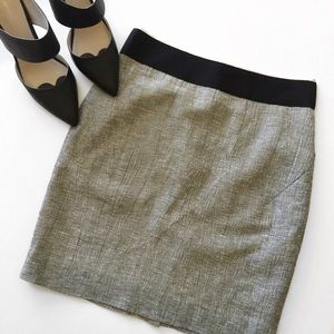 J. Crew Ripple Stripe Pencil Skirt