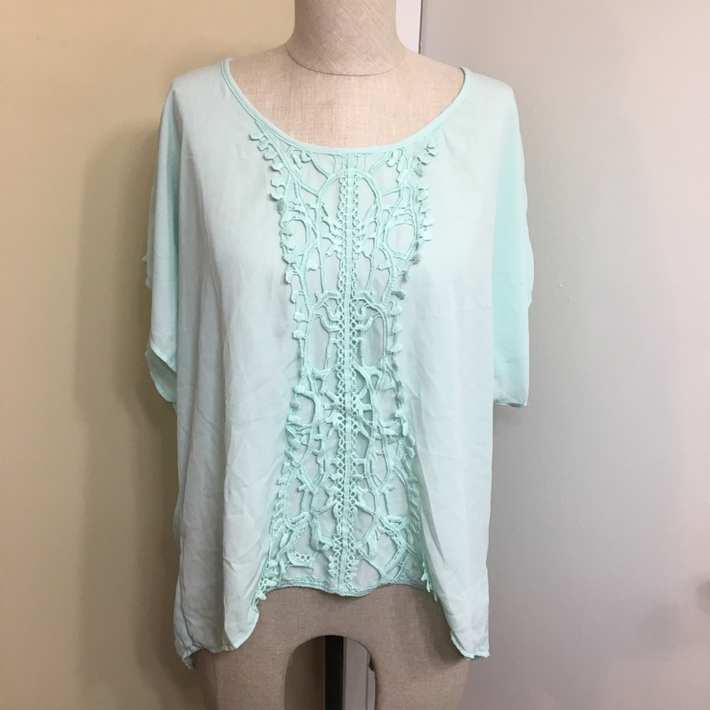 Mint Green Ruffle Tunic