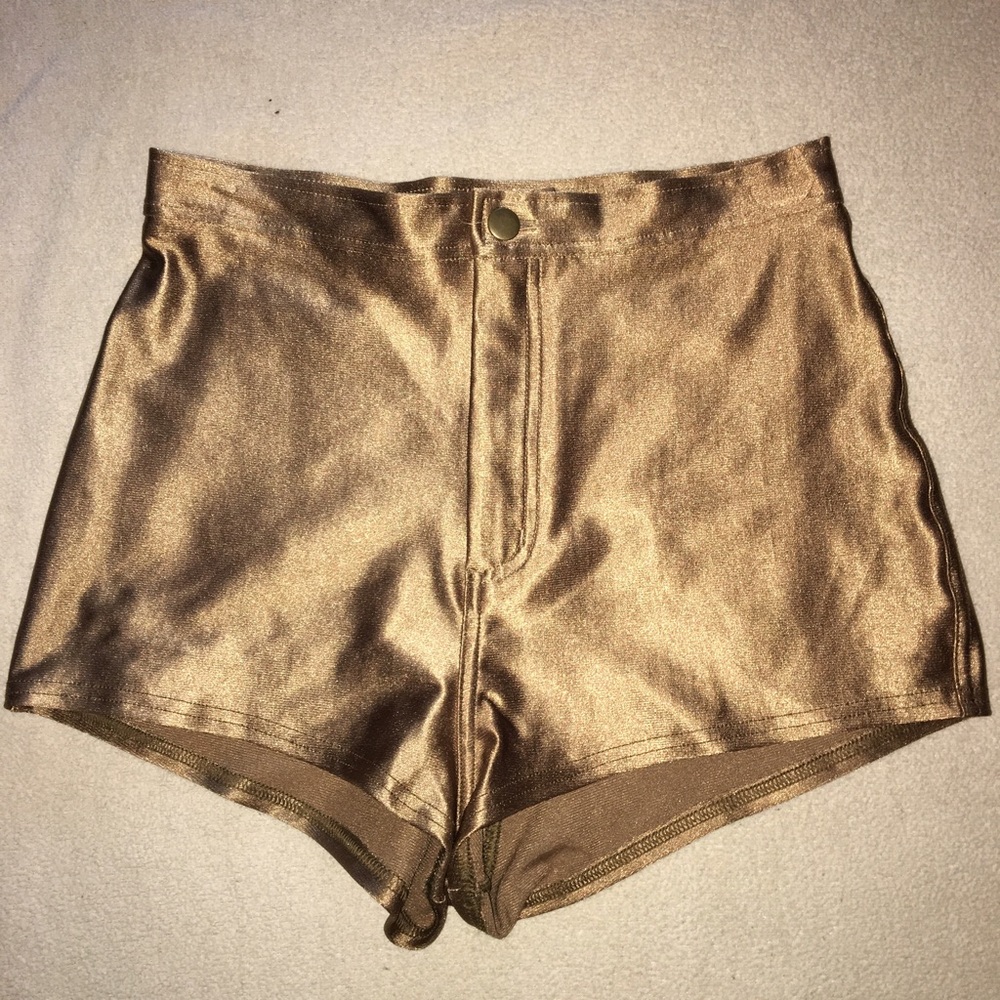 Gold Disco Shorts