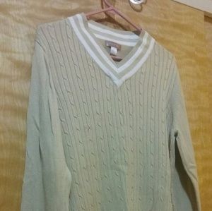 Bundle of two v-neck sweaters.