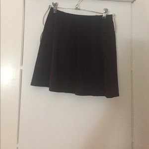 Flare Black Mini Skirt