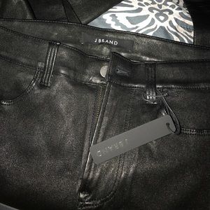 AUTHENTIC J BRAND LEATHER JEANS
