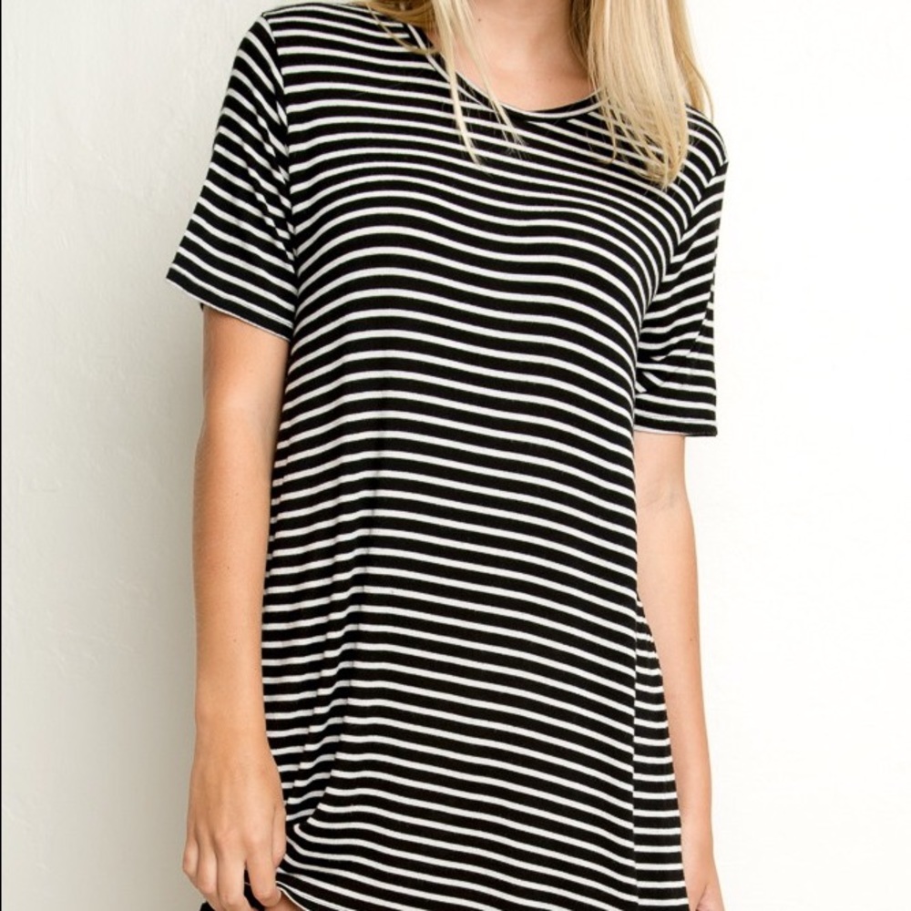 Striped tshirt dress
