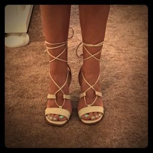 Steve Madden lace up straps heels