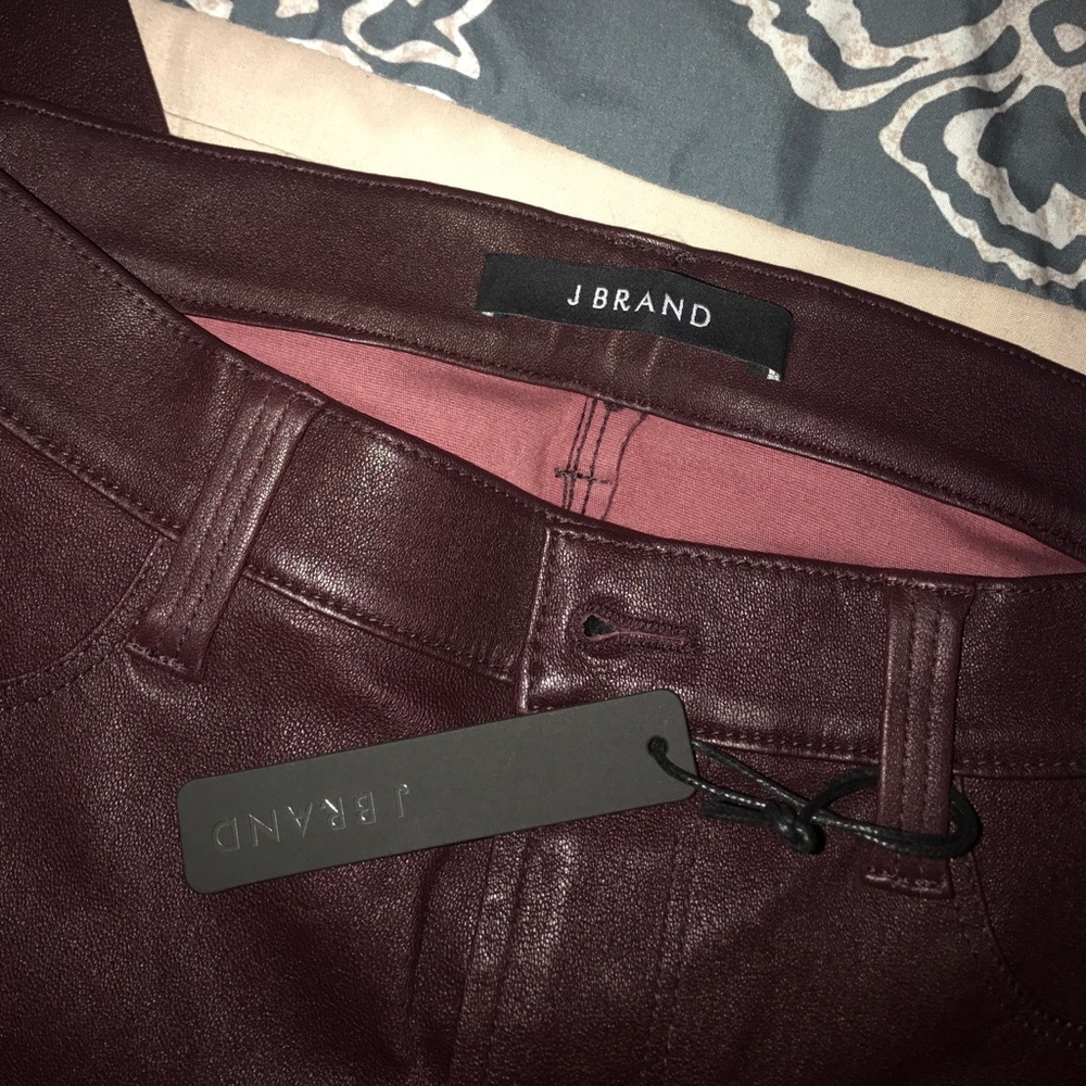 AUTHENTIC J BRAND LEATHER JEANS