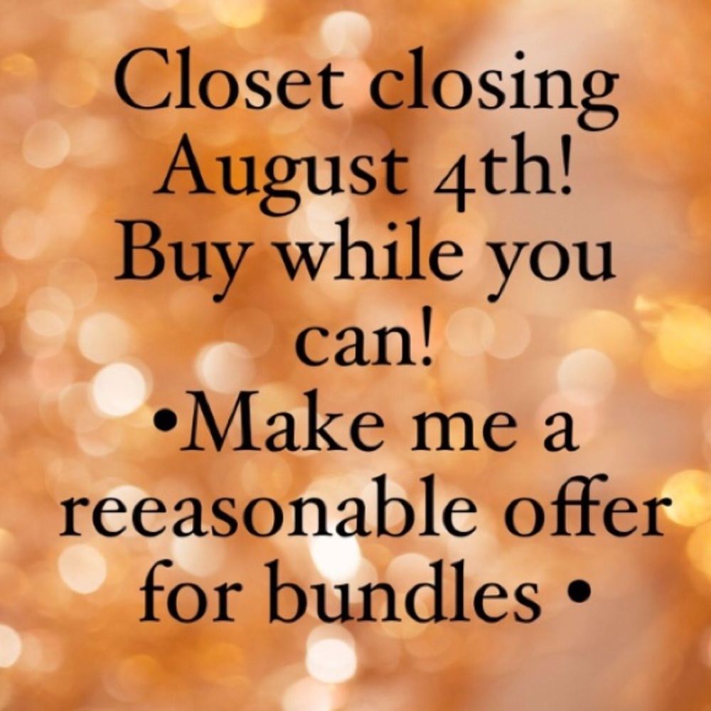 Everything must go!