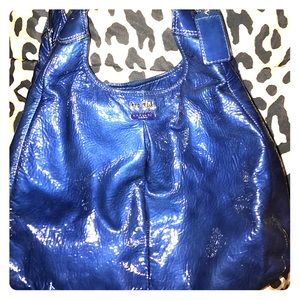 Blue hobo purse