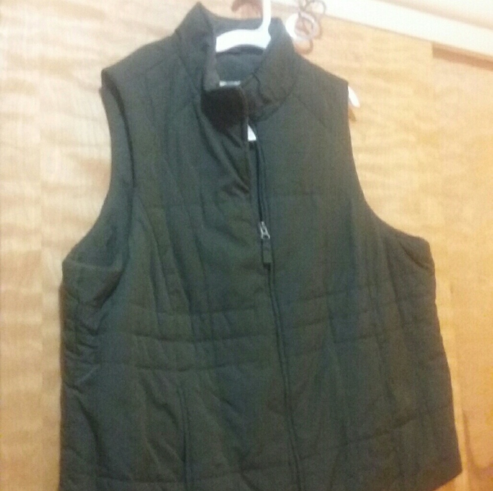 Bundle of two winter puffy vests