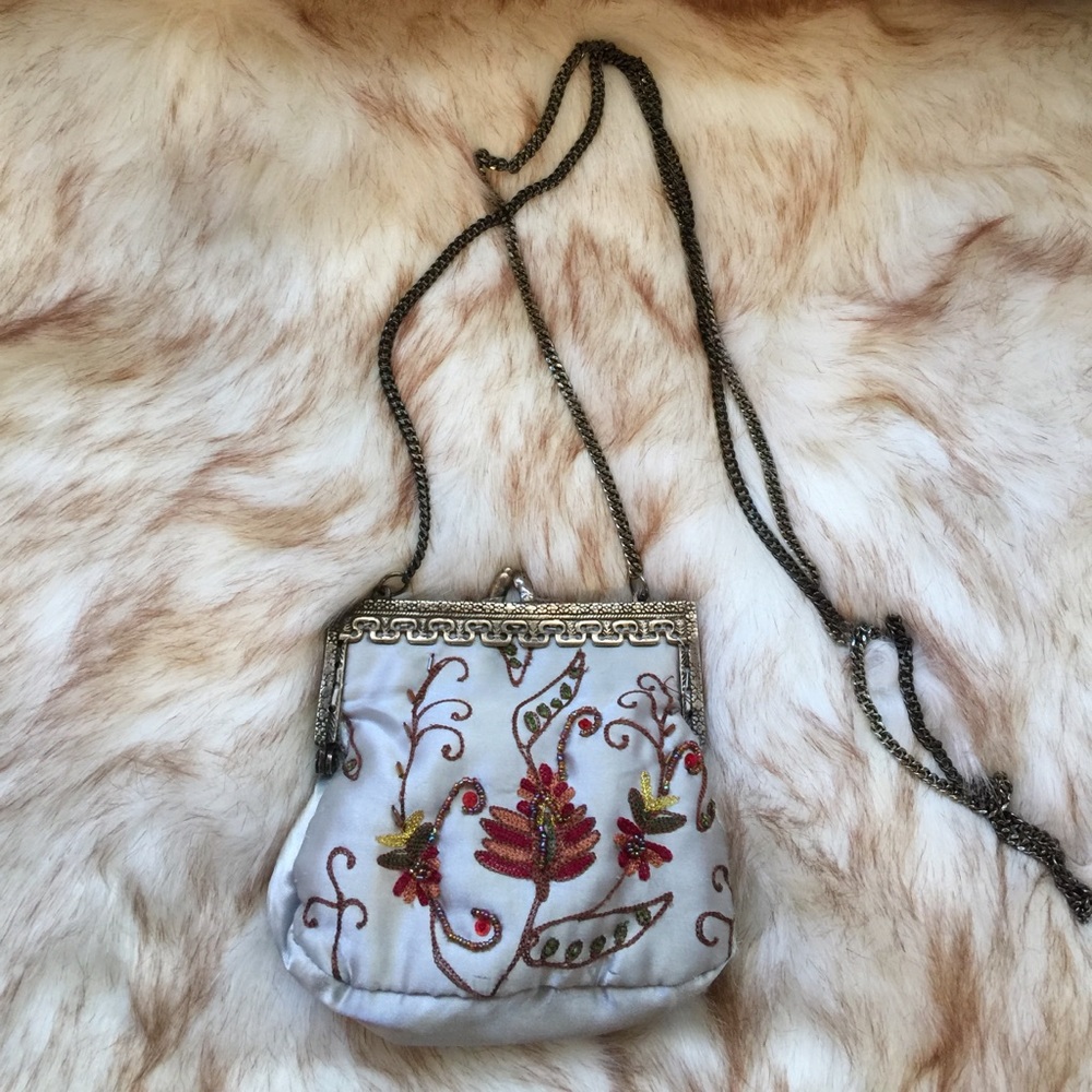 Satin Beaded Special Occasion Purse