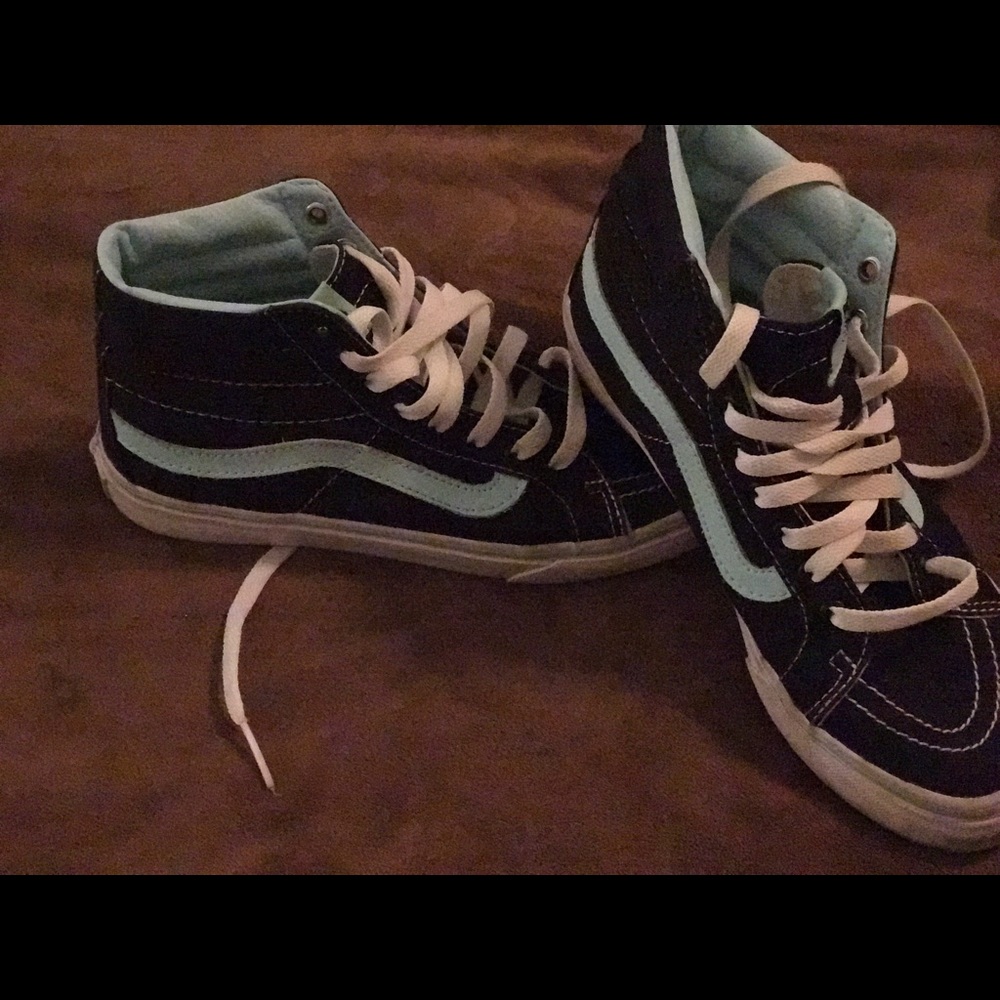 Vans Sk8-Hi Top black& mint green