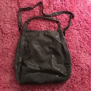 Grey Snakeskin Kenneth Cole Bucket Purse