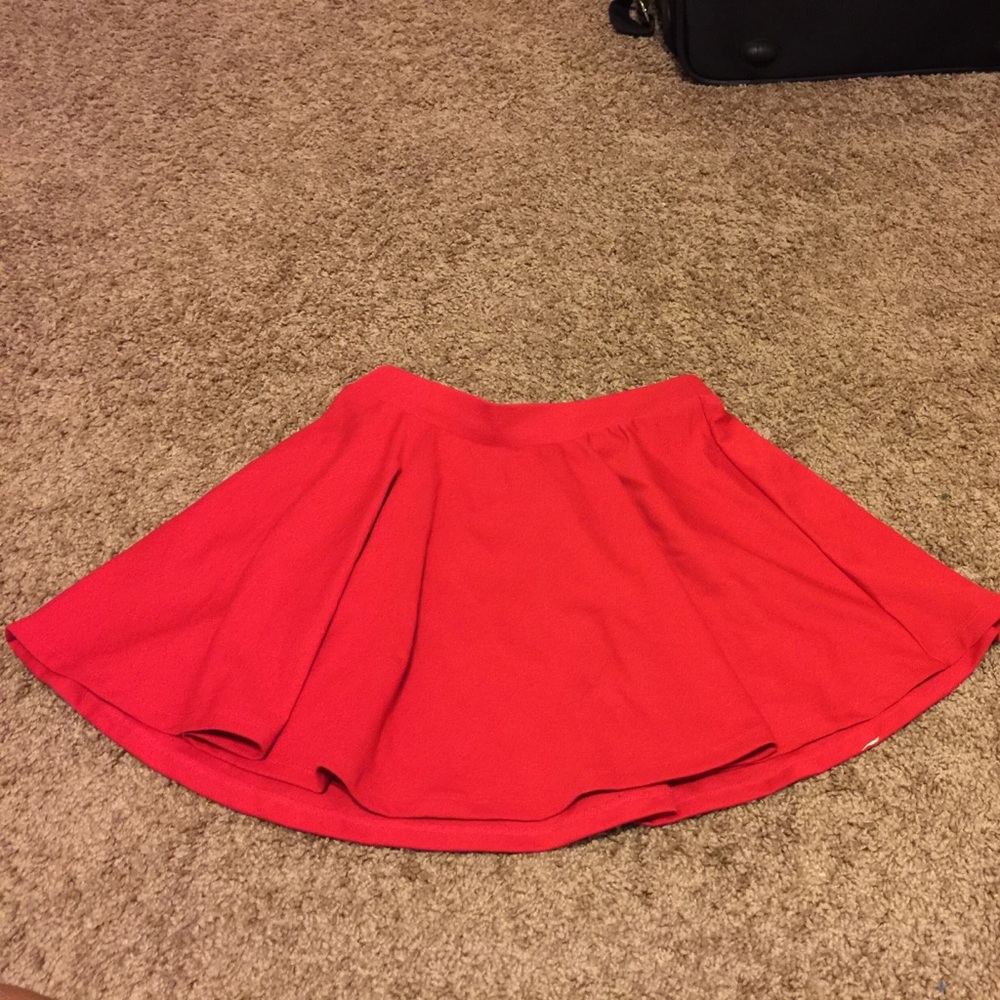 Red Skater Skirt