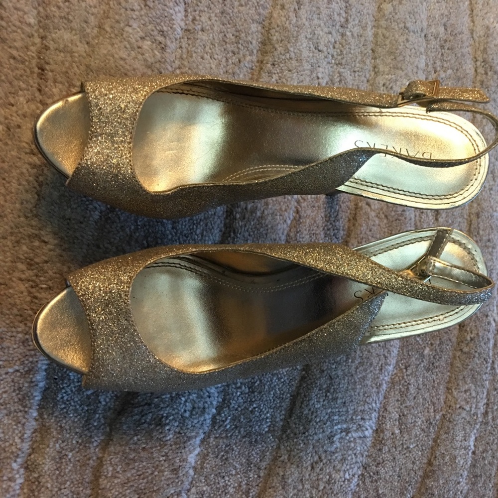Bakers: Gold Glitter Heels