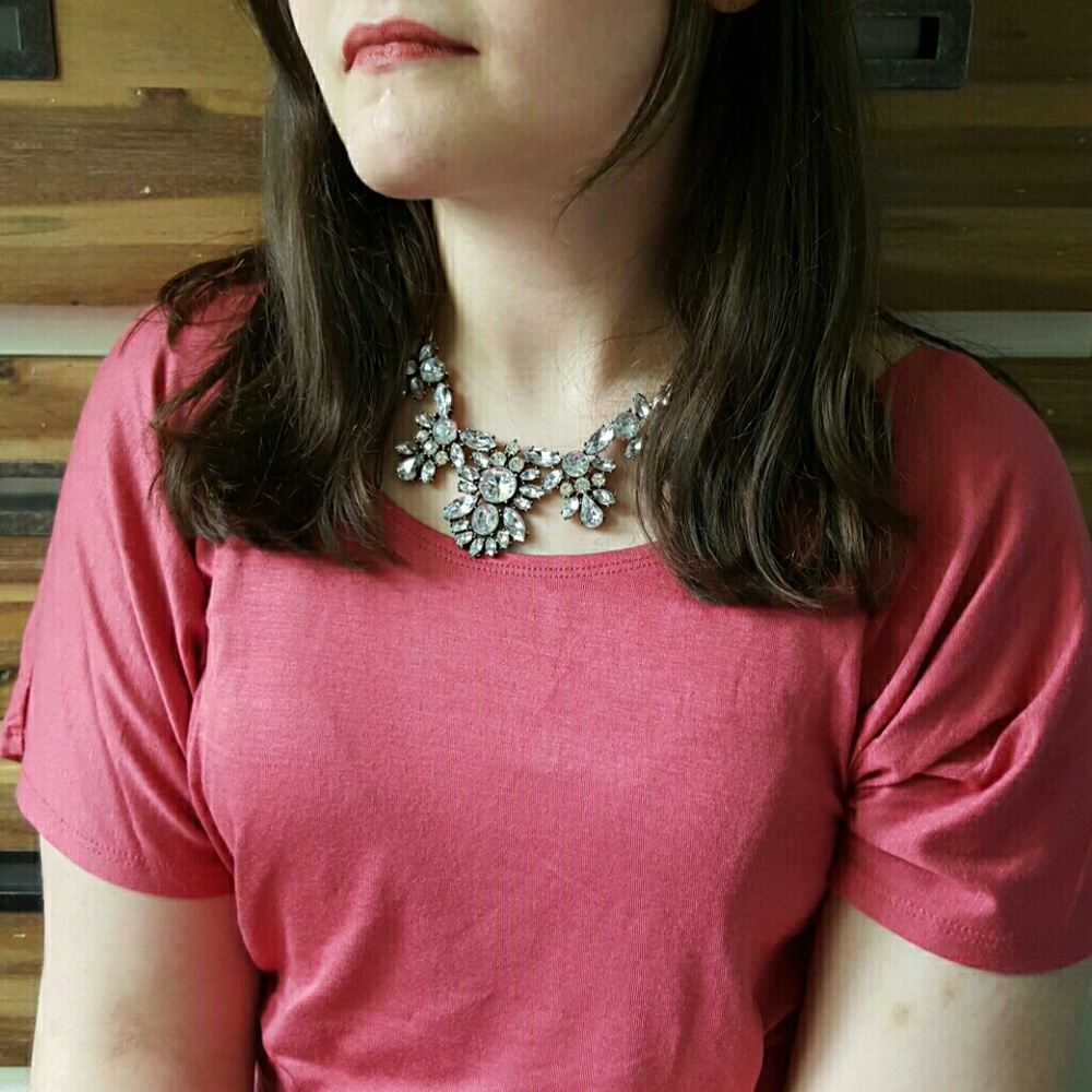 💞4 for $20💞 Rose Pink Flowy Sleeved Blouse