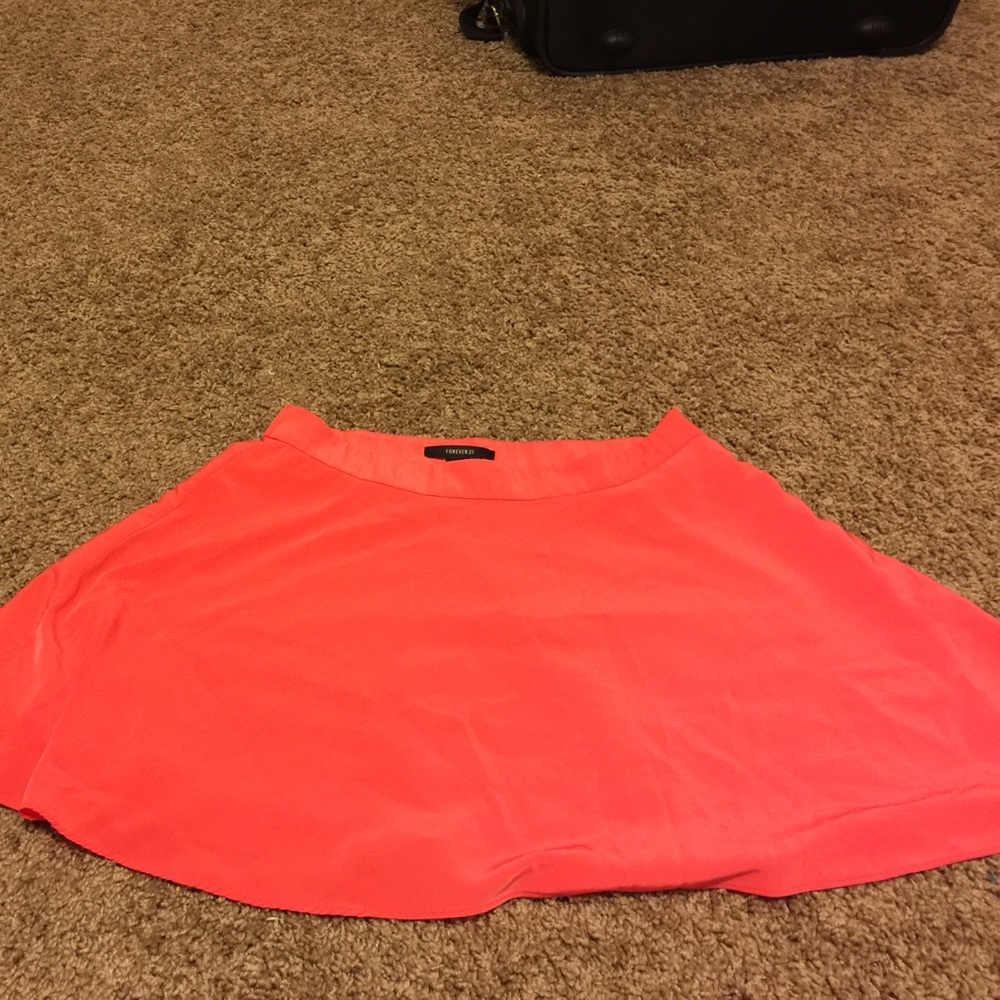 Peach/Coral Skater Skirt