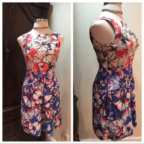 Donna Morgan Dresses & Skirts - Donna Morgan Womens Printed Fit and Flare Dress 6