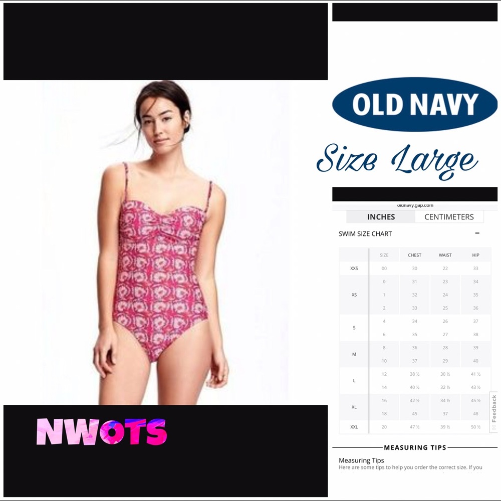 Old Navy floral pink patterned one piece-NWOTs