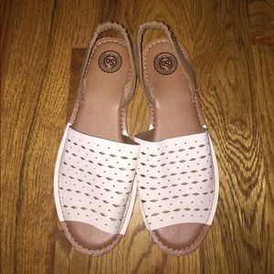 White sandals NWOT
