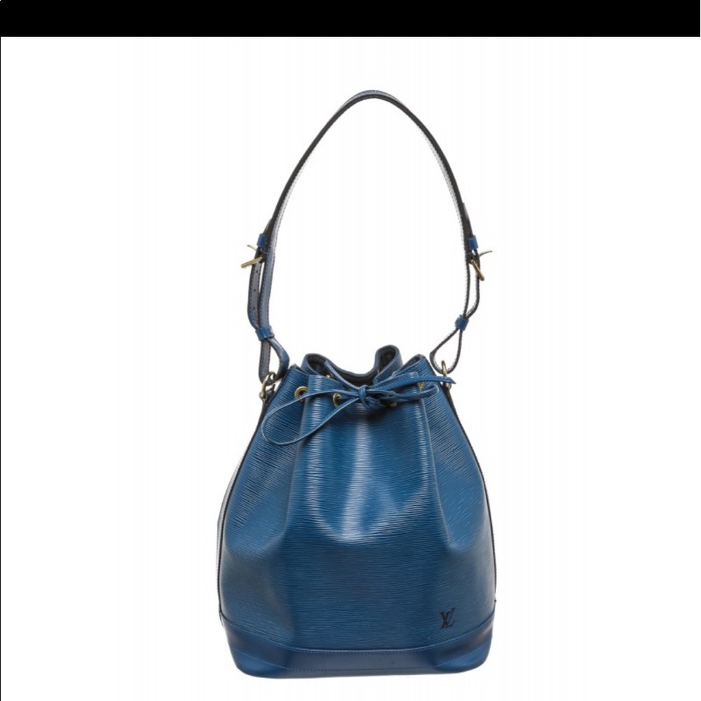 Louis Vuitton Blue Epi Leather Noe Drawstring  Bag