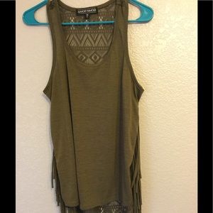 Side Fringe Tank Top