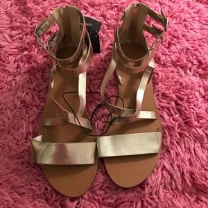 Gold Gladiator Sandals