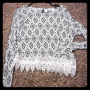 Long sleeve print shirt