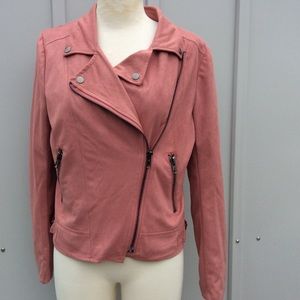 Moto suede jacket